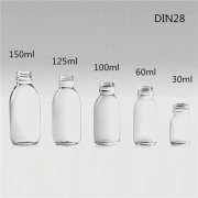 透明糖漿瓶（DIN28）